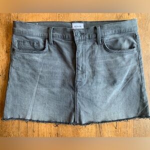 Hudson Vivid Black Charcoal Denim Mini Skirt